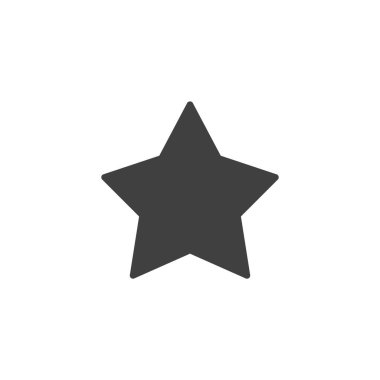 Yıldız vektör simgesi. Mobil konsept ve web tasarımı için düz tabela. Yıldız şeklindeki sembol. Sembol, logo çizimi. Vektör grafikleri