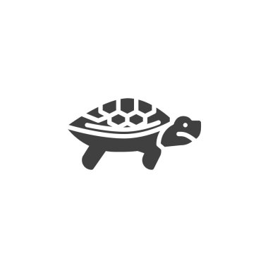 Turtle animal vector icon. filled flat sign for mobile concept and web design. Tortoise glyph icon. Symbol, logo illustration. Vector graphics