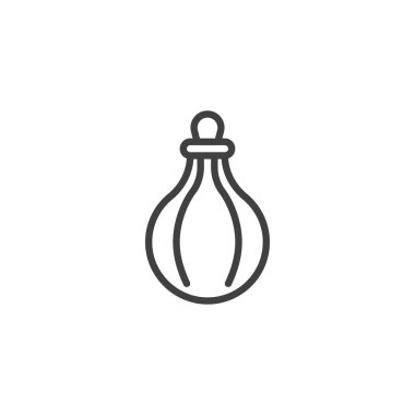 Punching bag line icon. linear style sign for mobile concept and web design. Punching bag outline vector icon. Symbol, logo illustration. Vector graphics