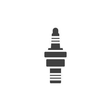 Spark plug vector icon. filled flat sign for mobile concept and web design. Ignition system glyph icon. Symbol, logo illustration. Vector graphics