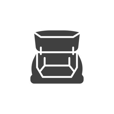 Car trunk vector icon. filled flat sign for mobile concept and web design. Car boot glyph icon. Symbol, logo illustration. Vector graphics