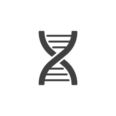 DNA molecule vector icon. filled flat sign for mobile concept and web design. dna structure glyph icon. Science symbol, logo illustration. Vector graphics