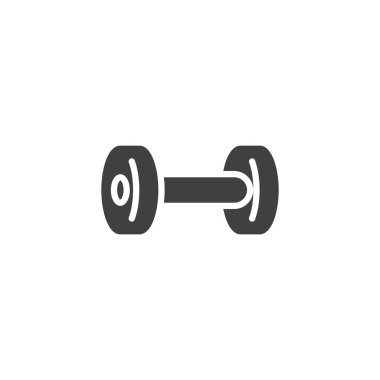 Dumbbell vector icon. filled flat sign for mobile concept and web design. dumbbell glyph icon. Symbol, logo illustration. Vector graphics