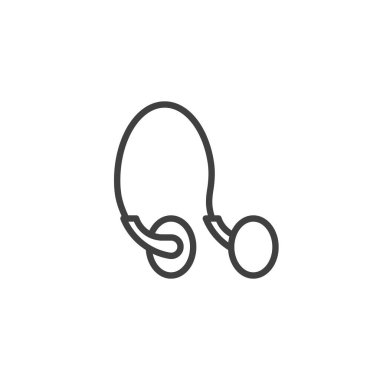Headphones line icon. linear style sign for mobile concept and web design. Earphones outline vector icon. Symbol, logo illustration. Vector graphics