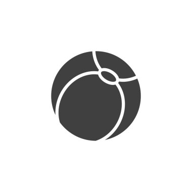 Beach ball vector icon. filled flat sign for mobile concept and web design. Inflatable ball glyph icon. Symbol, logo illustration. Vector graphics