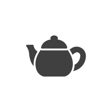 Tea pot vector icon. filled flat sign for mobile concept and web design. Tea Kettle glyph icon. Symbol, logo illustration. Vector graphics