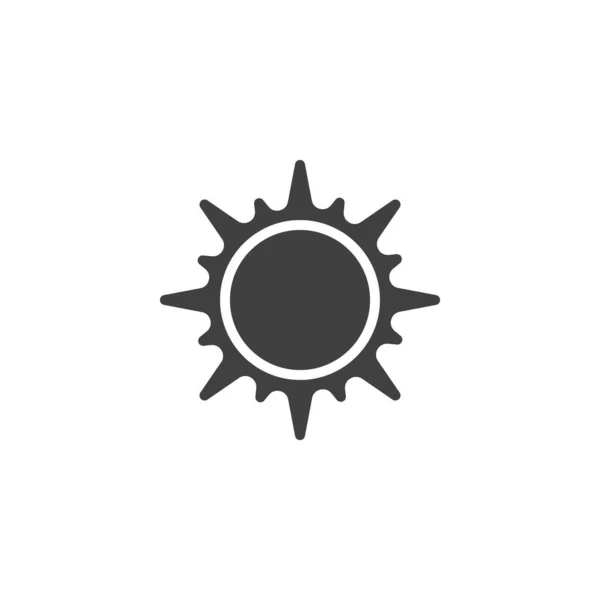 Icona Del Vettore Solare Segno Piatto Riempito Concetto Mobile Web — Vettoriale Stock