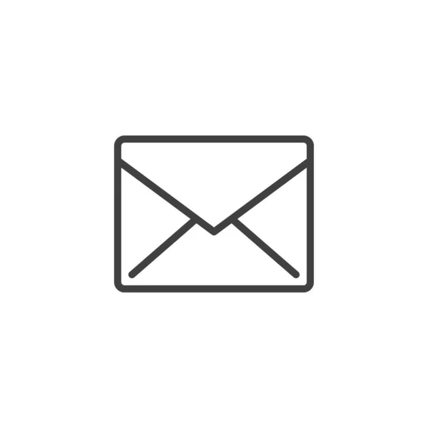 Mail Üzenet Ikon Lineáris Stílus Jel Mobil Koncepció Web Design — Stock Vector