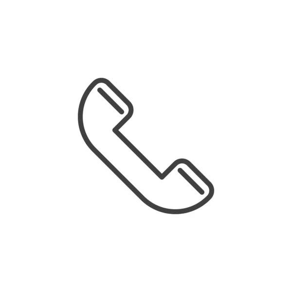 Значок Телефонной Линии Телефона Знак Стиля Мобильной Концепции Веб Дизайна — стоковый вектор