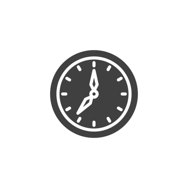 时钟时间矢量图标 填写了移动概念和网页设计的平面标志 24小时字形图标 标识插图 矢量图形 — 图库矢量图片