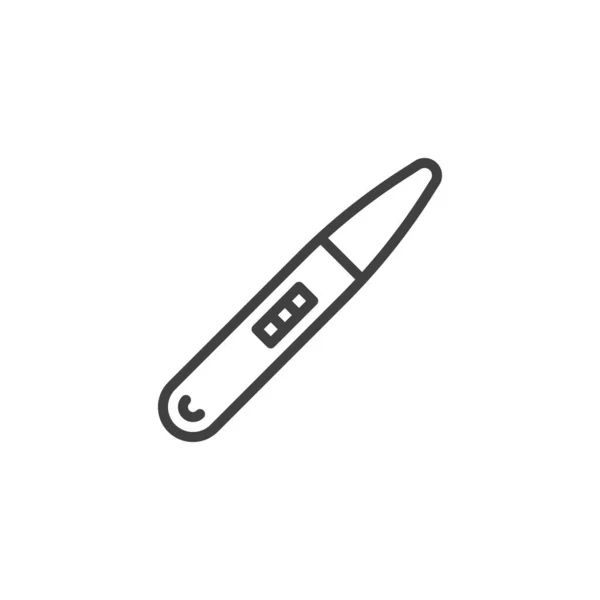 Значок Тестової Лінії Вагітності Знак Лінійного Стилю Мобільної Концепції Веб — стоковий вектор