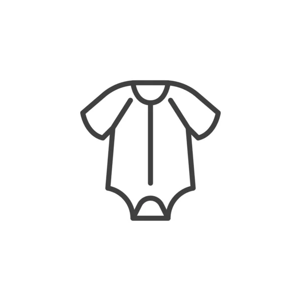 ベビールーマーラインのアイコン モバイルコンセプトとウェブデザインのためのリニアスタイルのサイン ジャンプスーツルーマーアウトラインベクトルアイコン シンボル ロゴイラスト ベクトルグラフィックス — ストックベクタ