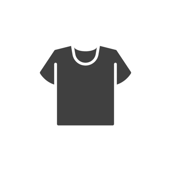 Tシャツベクトルアイコン モバイルコンセプトとウェブデザインのための完全なフラット記号 半袖シャツのグリフアイコン シンボル ロゴイラスト ベクトルグラフィックス — ストックベクタ