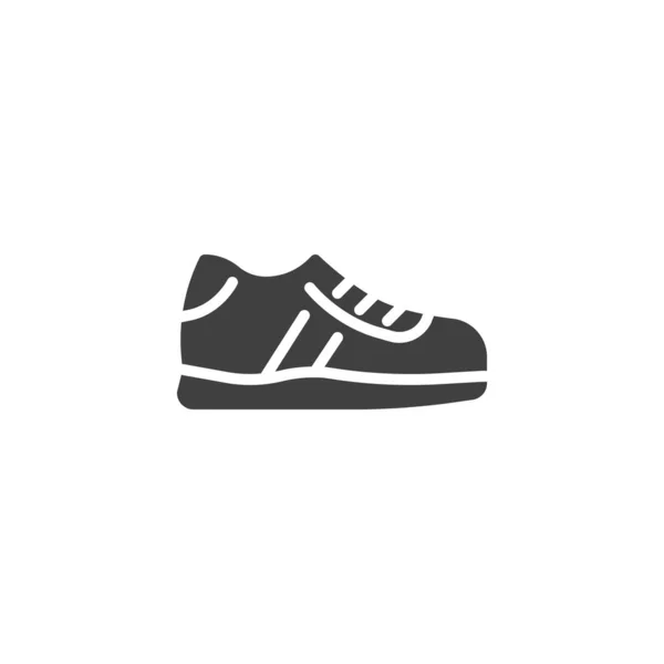 Sapatilhas Sapatos Vetor Ícone Sinal Plano Cheio Para Conceito Móvel —  Vetores de Stock
