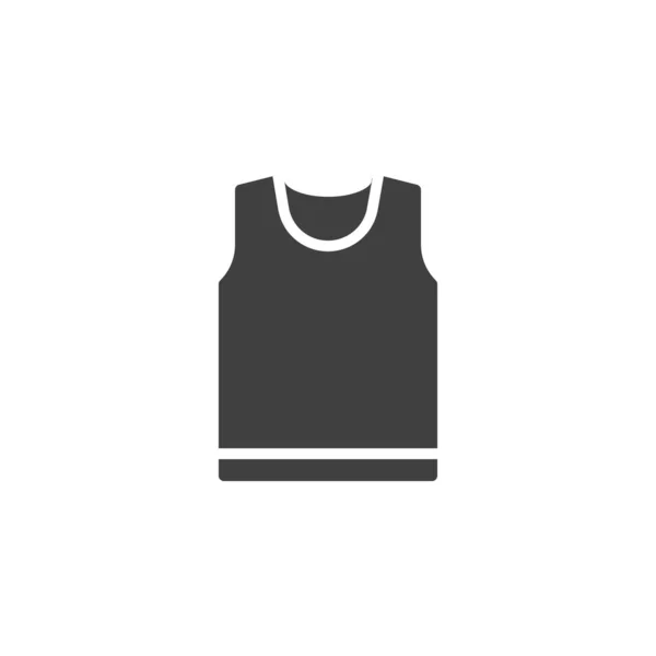 Ikona Vektoru Košile Bez Rukávů Vyplněný Plochý Znak Pro Mobilní — Stockový vektor