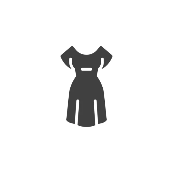 Літня Сукня Векторна Іконка Заповнений Плоский Знак Мобільної Концепції Веб — стоковий вектор