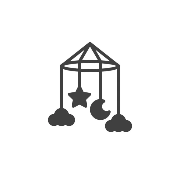 Иконка Мобильного Вектора Младенцев Заполненный Плоский Знак Мобильной Концепции Веб — стоковый вектор