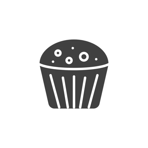 Muffin Vektor Symbol Gefüllte Flache Schilder Für Mobiles Konzept Und — Stockvektor