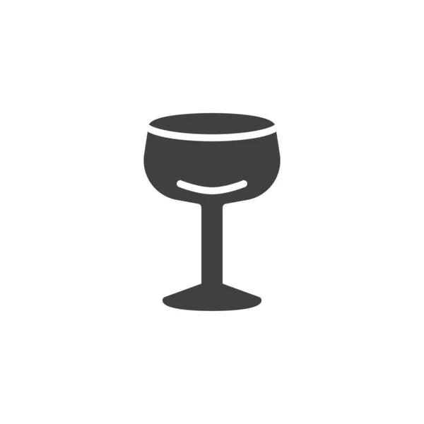 Cocktail Glass Vector Icon 모바일 디자인을 사인을 놓았습니다 아이콘 그래픽 — 스톡 벡터