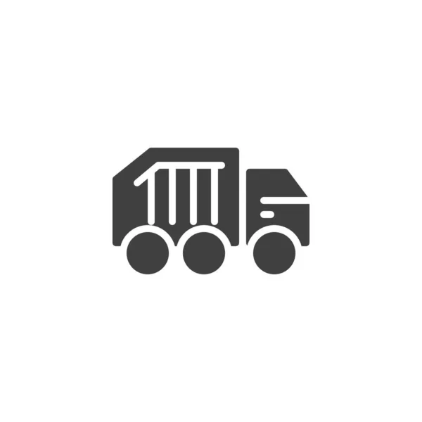 Müllwagen Vektor Symbol Gefüllte Flache Schilder Für Mobiles Konzept Und — Stockvektor