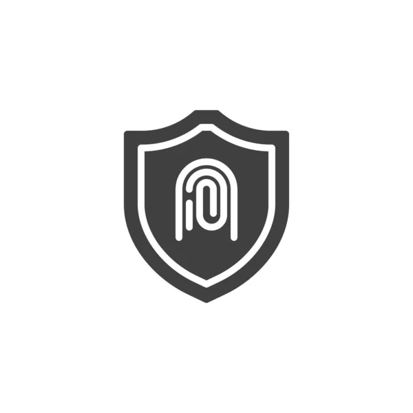 Ikona Wektora Tożsamości Prywatności Wypełnione Płaski Znak Dla Koncepcji Mobilnej — Wektor stockowy