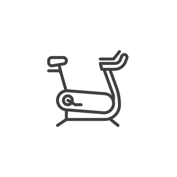Значок Линии Велосипеда Упражнений Знак Стиля Мобильной Концепции Веб Дизайна — стоковый вектор
