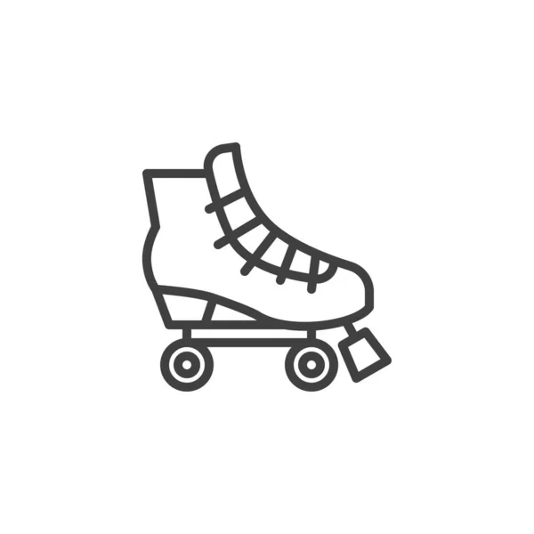 Ikone Der Rollschuhlinie Lineares Stilschild Für Mobiles Konzept Und Webdesign — Stockvektor