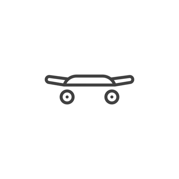 Skateboard Line Icon Linear Style Sign Mobile Concept Web Design — стоковый вектор