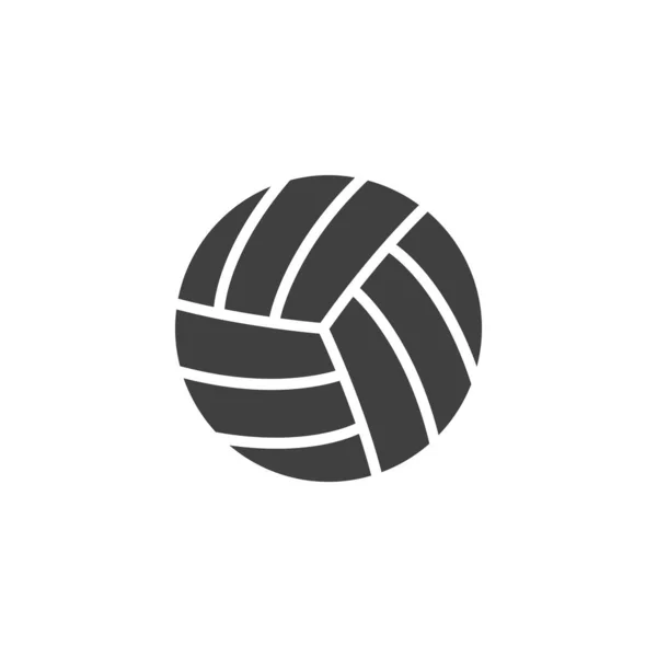 Volleyboll Vektor Ikon Fylld Platt Skylt För Mobilt Koncept Och — Stock vektor