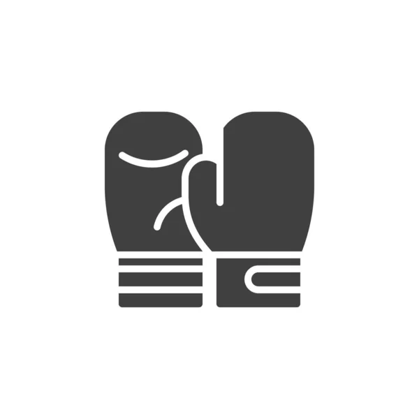 Значок Вектора Боксерских Перчаток Заполненный Плоский Знак Мобильной Концепции Веб — стоковый вектор