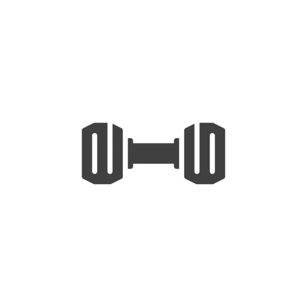 Dumbbell Vector Icon Filled Flat Sign Mobile Concept Web Design — Stock Vector