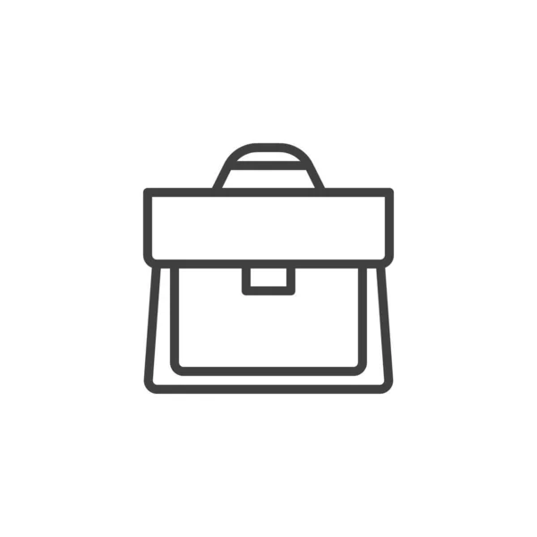 Kort Lijnenpictogram Suitcase Lineair Stijlteken Voor Mobiel Concept Webdesign Kantoortas — Stockvector