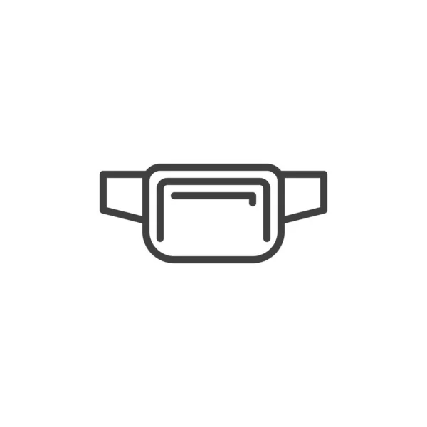 Ikona Talii Liniowy Znak Stylu Dla Mobilnej Koncepcji Projektowania Stron — Wektor stockowy