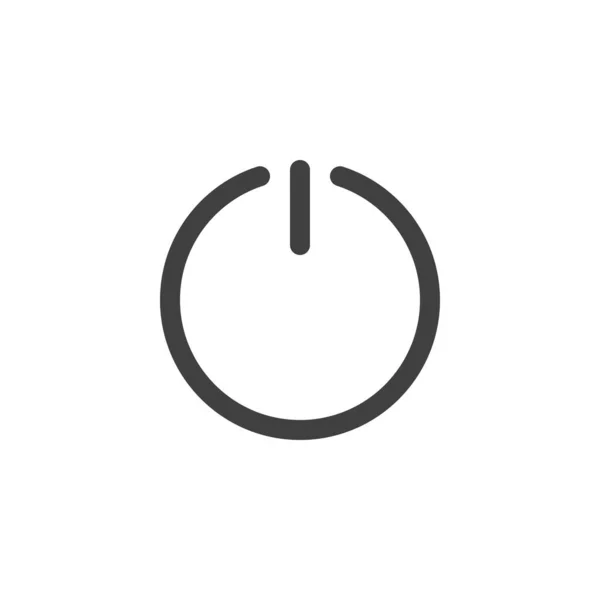 Button Line Icon Linear Style Sign Mobile Concept Web Design — Stock Vector