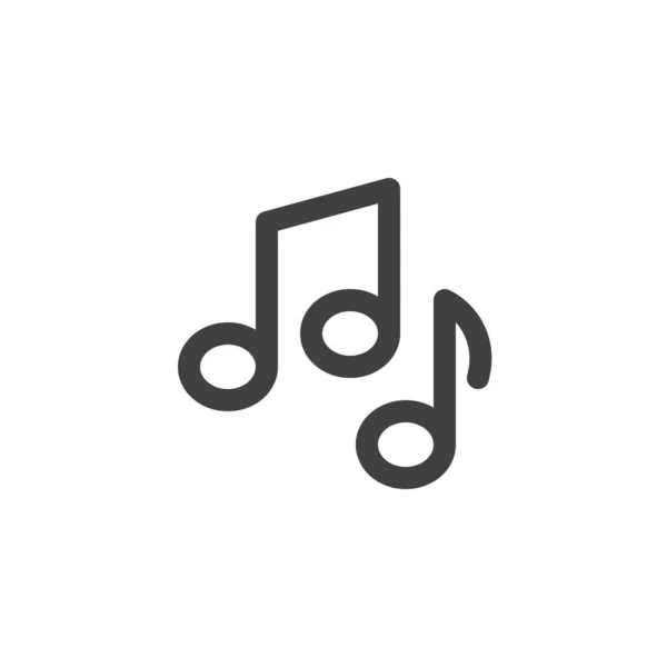 Значок Строки Ноты Знак Стиля Мобильной Концепции Веб Дизайна Музыкальные — стоковый вектор