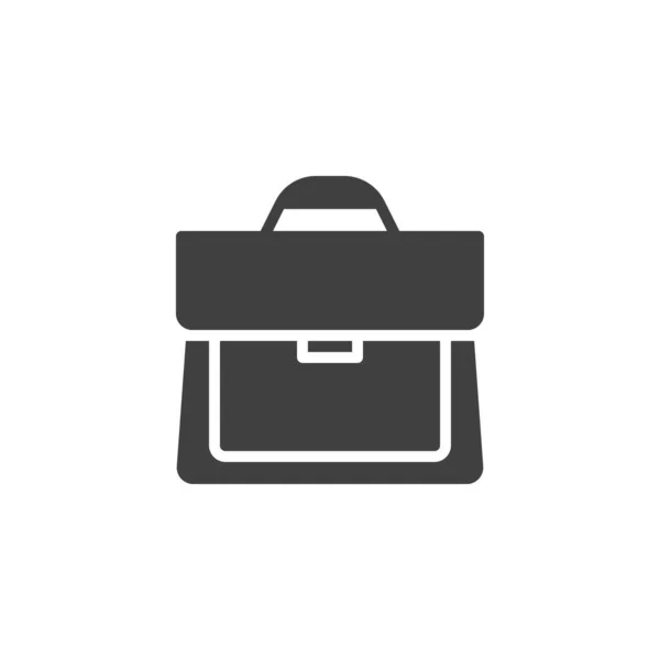 Aktenkoffer Vektor Symbol Koffergefüllte Flachschilder Für Mobiles Konzept Und Webdesign — Stockvektor