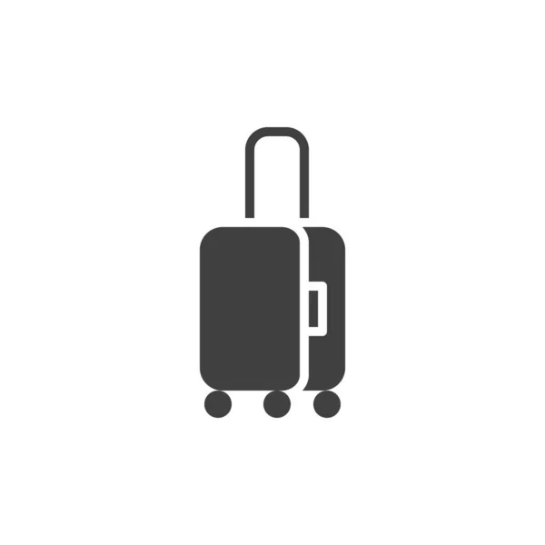 Bagages Icône Vectorielle Bagages Panneau Plat Rempli Pour Concept Mobile — Image vectorielle