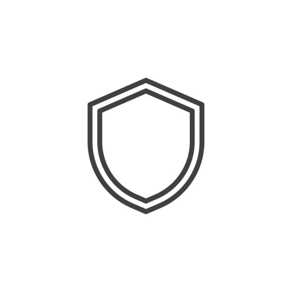 Ikona Osłony Liniowy Znak Stylu Dla Mobilnej Koncepcji Projektowania Stron — Wektor stockowy