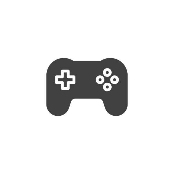 Значок Вектора Контроллера Gamepad Заполненный Плоский Знак Мобильной Концепции Веб — стоковый вектор