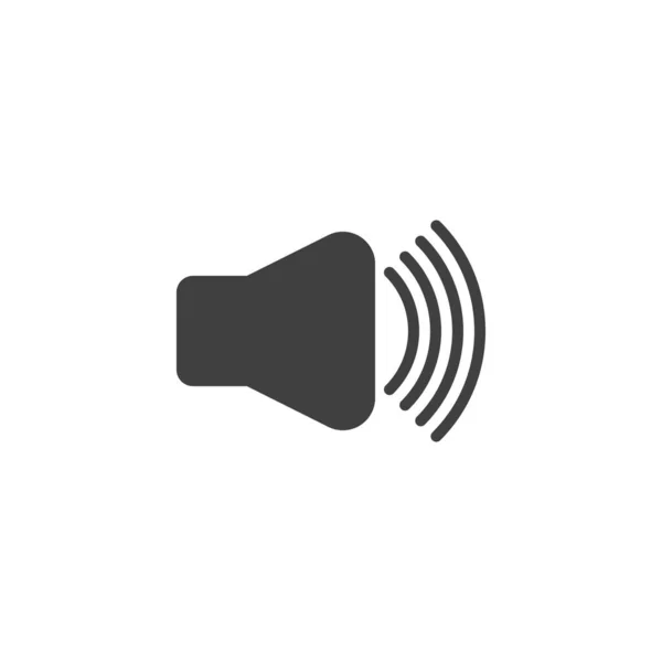 Ikona Vektoru Hlasitosti Zvuku Vyplněný Plochý Znak Pro Mobilní Koncept — Stockový vektor
