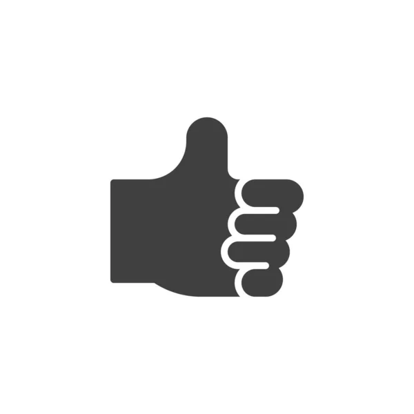 Thumbs Gesture Vector Icon Filled Flat Sign Mobile Concept Web — Stock Vector