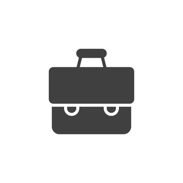 Koffer Koffer Vectoricoon Kantoortas Gevuld Plat Teken Voor Mobiele Concept — Stockvector