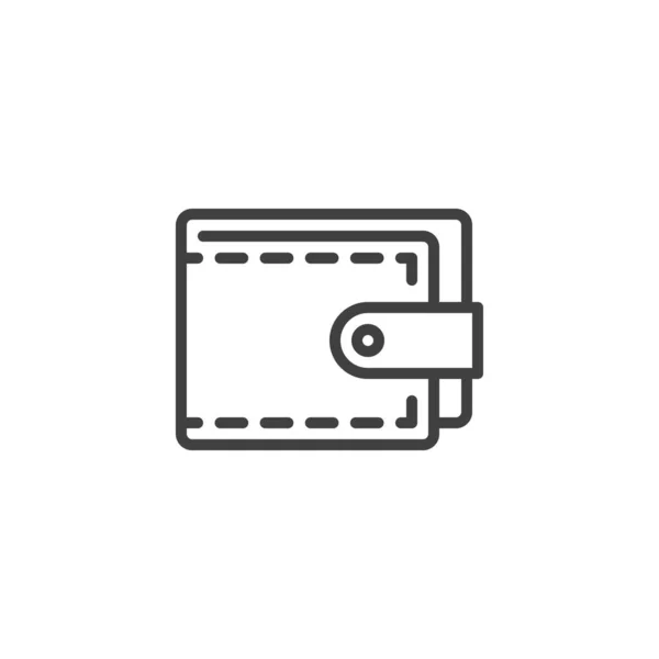 Geldbörse Linie Symbol Lineares Stilschild Für Mobiles Konzept Und Webdesign — Stockvektor
