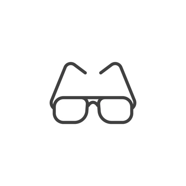 Ikona Linky Slunečních Brýlí Lineární Styl Značky Pro Mobilní Koncept — Stockový vektor