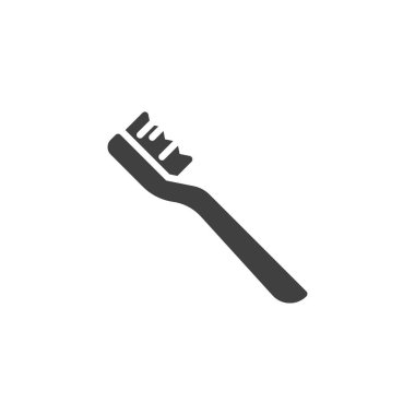 Toothbrush vector icon. filled flat sign for mobile concept and web design. Tooth brush glyph icon. Symbol, logo illustration. Vector graphics