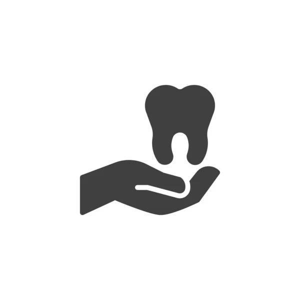 Οδοντιατρική Φροντίδα Εικονίδιο Φορέα Γεμισμένο Επίπεδο Σήμα Για Την Έννοια — Διανυσματικό Αρχείο