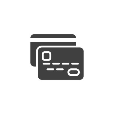 Ortak ödeme yöntemlerini gösteren kredi kartı simgesi. Ekommerce platformunuzda güvenli çevrimiçi işlemleri belirtmek için bu kredi kartı simgesini kullanın