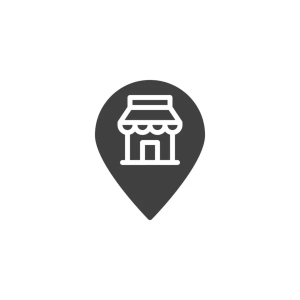 Das Pin Symbol Für Den Standort Des Geschäfts Repräsentiert Den — Stockvektor
