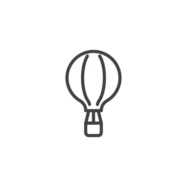 気球のアイコン モバイルコンセプトとウェブデザインのためのリニアスタイルのサイン 気球の輪郭ベクトルアイコン シンボル ロゴイラスト ベクトルグラフィックス — ストックベクタ