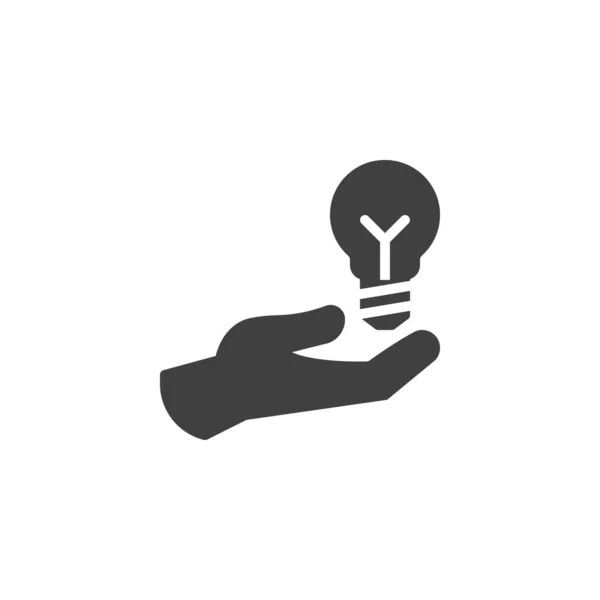 Creative Idea Vector Icon Filled Flat Sign Mobile Concept Web — Stock Vector